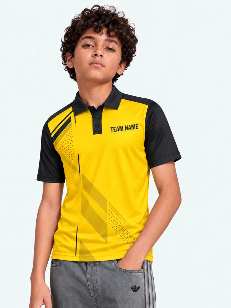 Kids Custom Badminton Jersey — Polo, Half Sleeve - Image 4