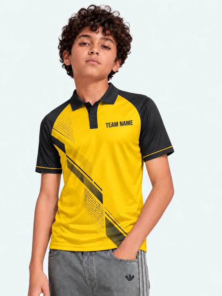 Kids Custom Badminton Jersey — Polo, Half Sleeve, Raglan - Image 4