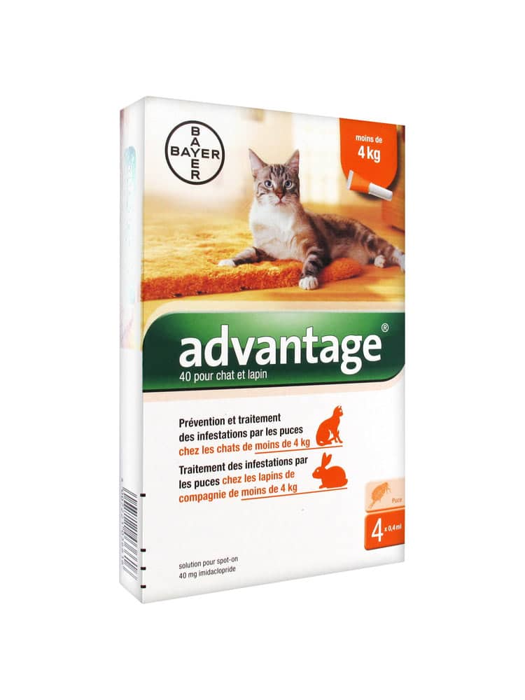 Advantage 40 chat/lapin (0-4Kg)