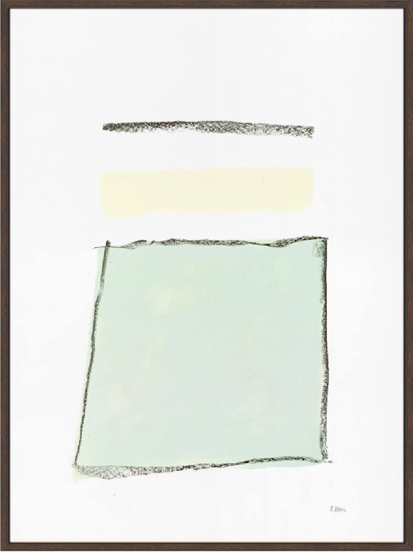 Sherbert Abstract 4 - Canvas Gallery Walnut