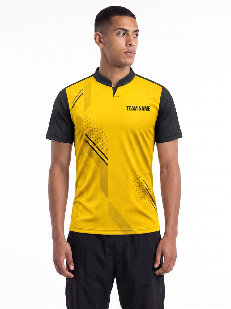 Men's Custom Football Jersey — Mandarin Collar, Half Sleeve - Image 3