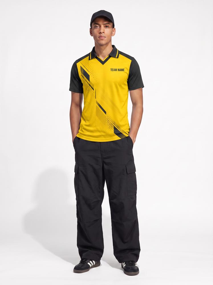 Men's Custom Esports Jersey — V Neck Polo, Half Sleeve - Image 2