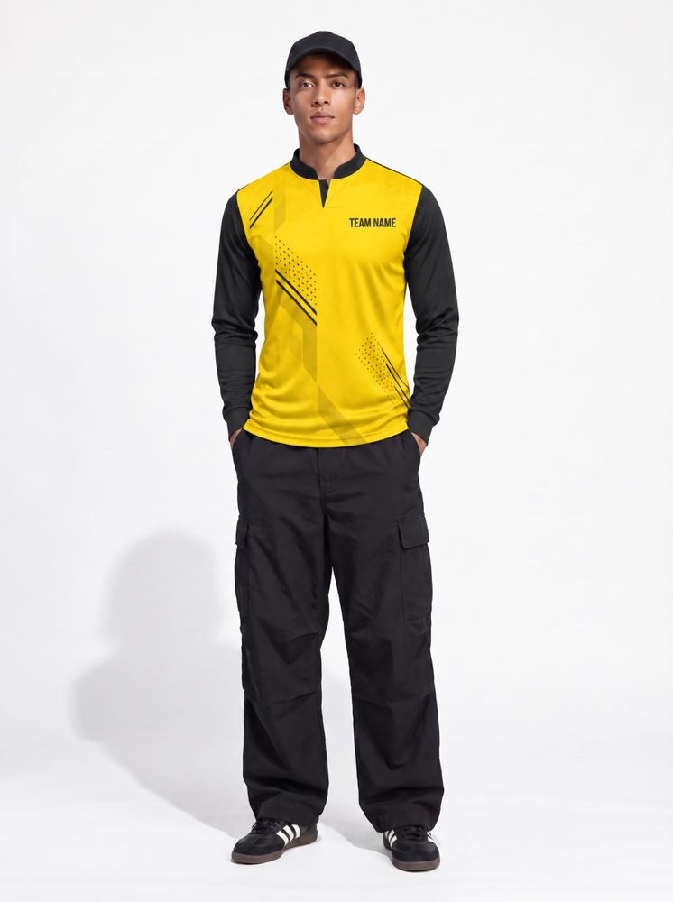 Men's Custom Bikers Jersey — Mandarin Collar, Full Sleeve - Image 4
