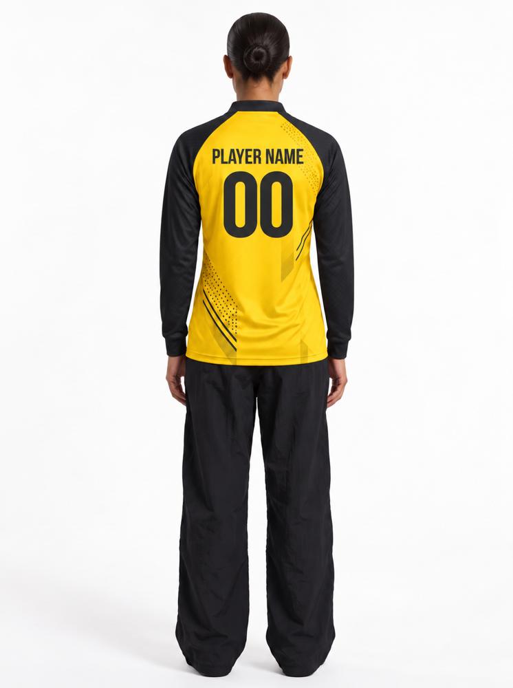 Women's Custom Bikers Jersey — Mandarin Collar, Full Sleeve, Raglan - Image 3