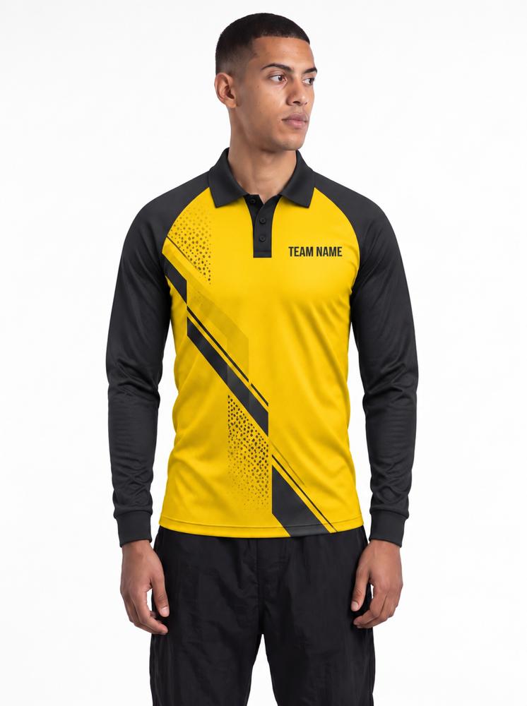 Men's Custom Bikers Jersey — Polo, Full Sleeve, Raglan - Image 3