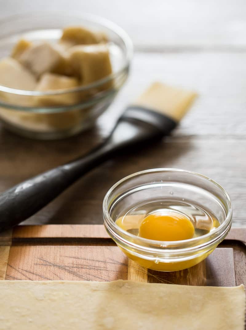 eggwash for frozen puff pastry croissants