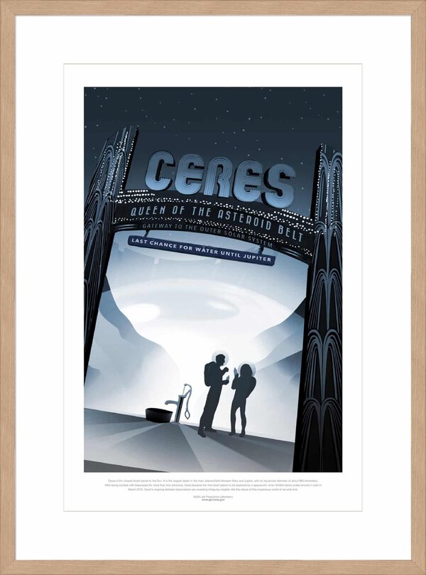 Ceres Queen of the Asteroid - 10cm Mount Board Lg. Box Natural