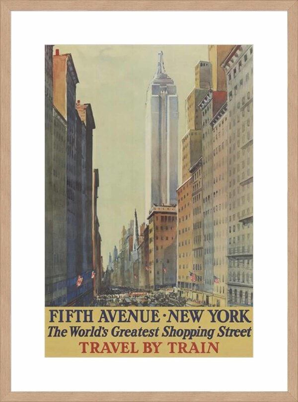 Fifth Avenue, New York - 10cm Mount Board Lg. Box Natural