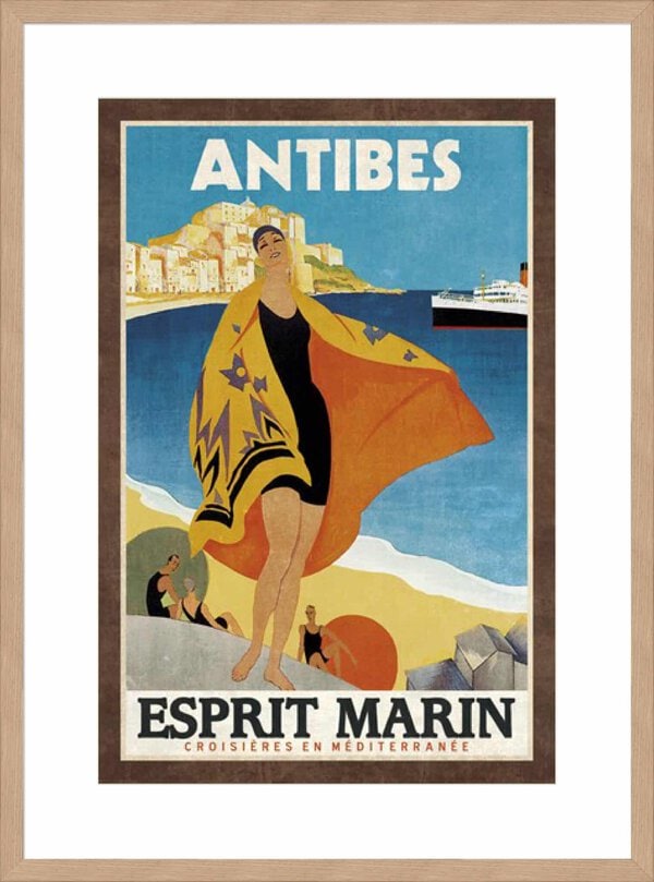 Vintage Cruise Antibes Collection Caprice - 10cm Mount Board Lg. Box Natural