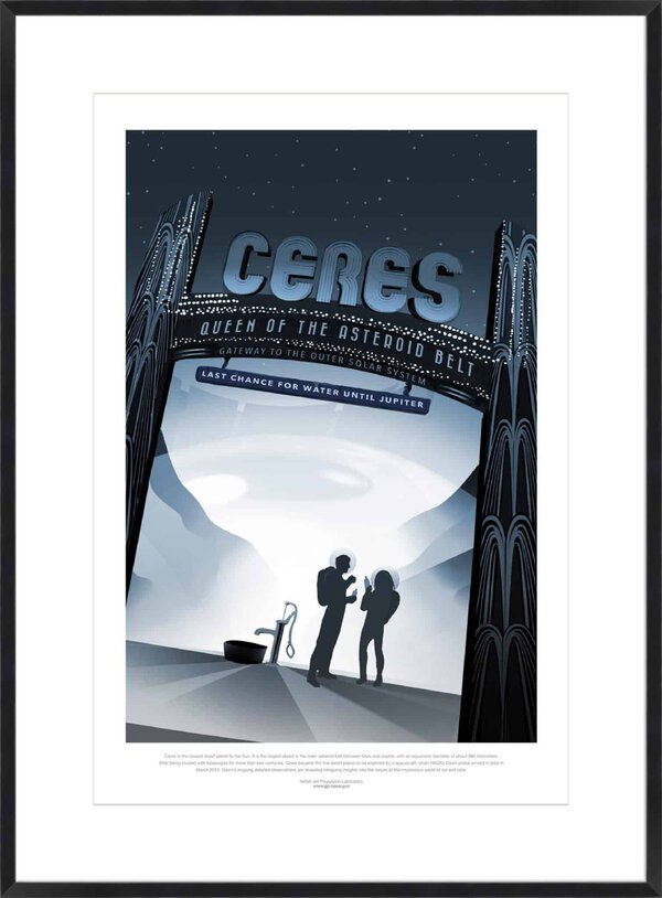 Ceres Queen of the Asteroid - 10cm Mount Board Box Black