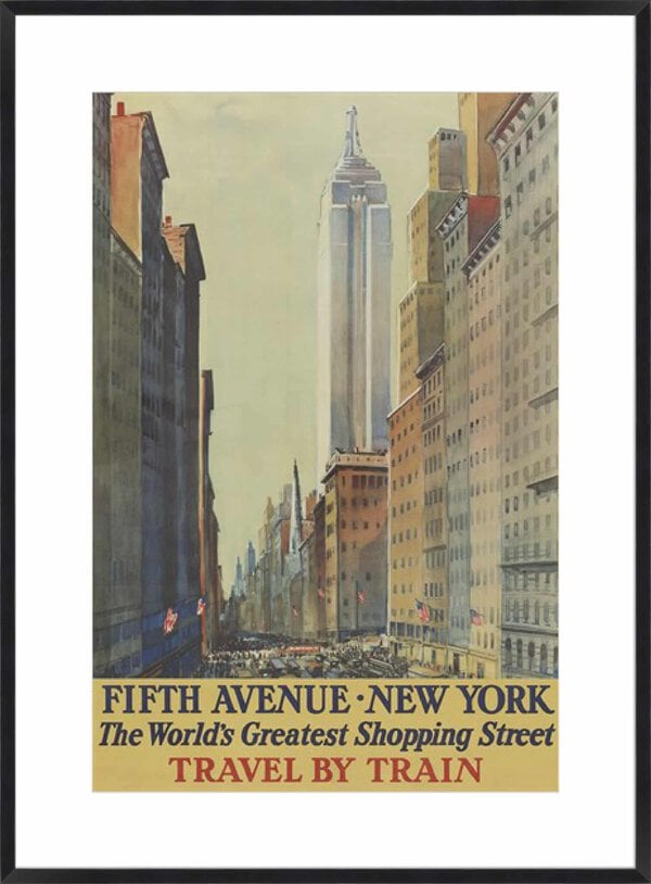 Fifth Avenue, New York - 10cm Mount Board Box Black