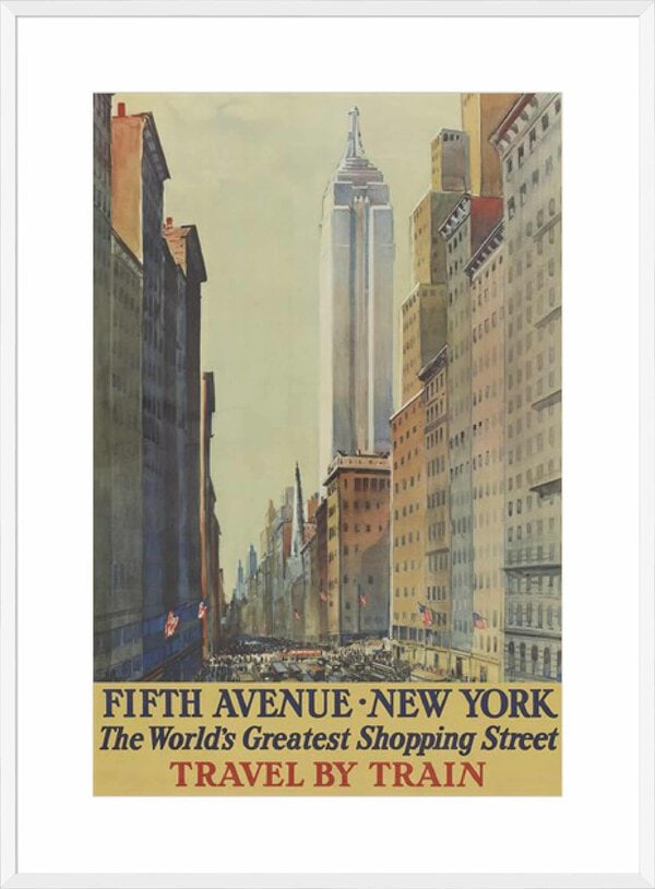 Fifth Avenue, New York - 10cm Mount Board Box White