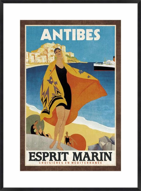 Vintage Cruise Antibes Collection Caprice - 10cm Mount Board Box Black