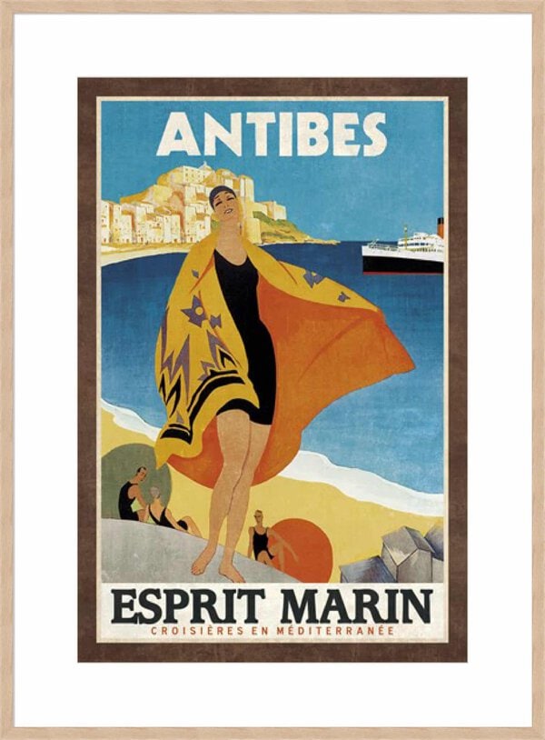 Vintage Cruise Antibes Collection Caprice - 10cm Mount Board Box Natural