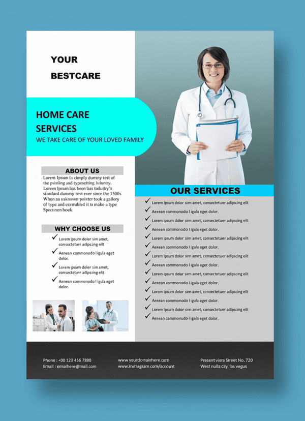 Flyer Template Design 1 - Fully Editable & Instant Download