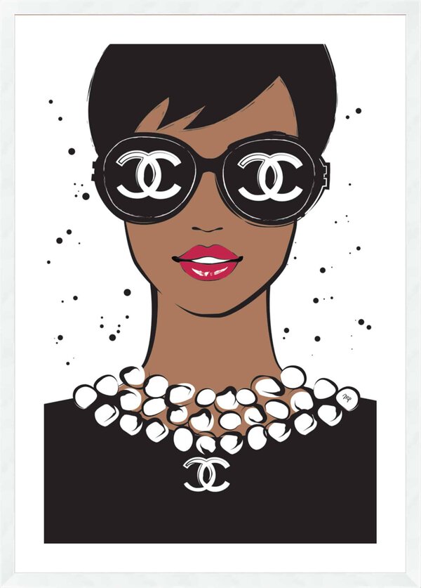 Chanel  Glasses - 5cm White Border - Image 2