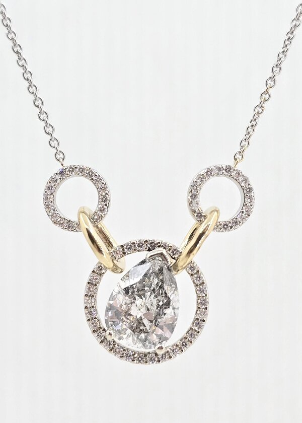 Custom 14k 1.9ctw Diamond Fashion Necklace - Image 2