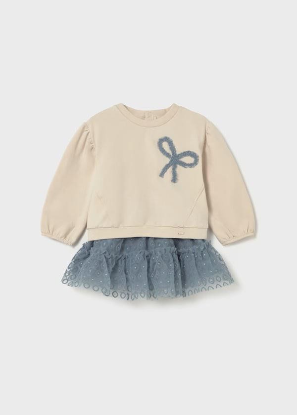 Conjunto falda tul y jersey bebé MAYORAL