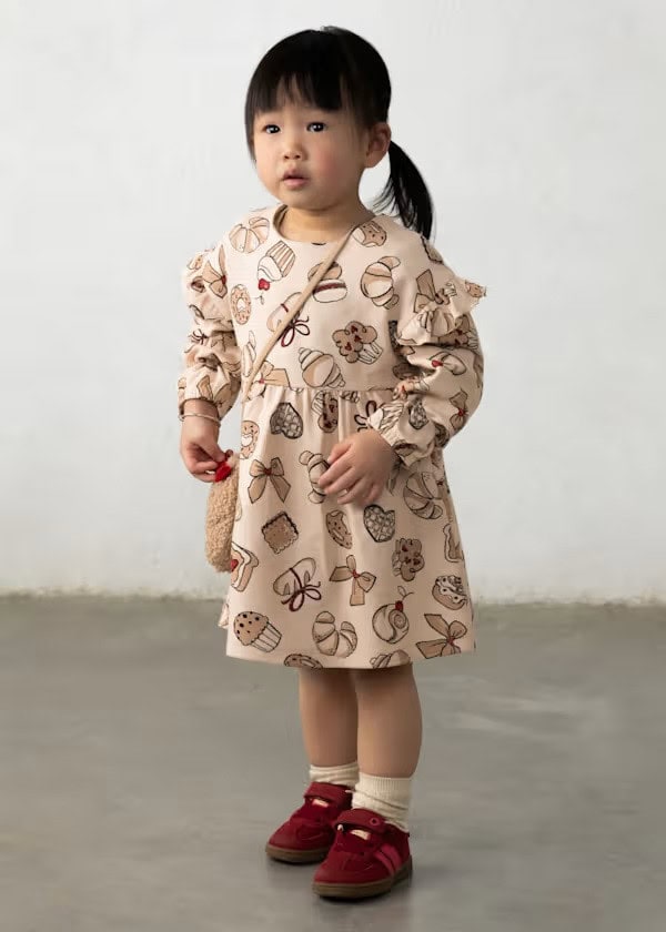Vestido estampado con bolso MAYORAL