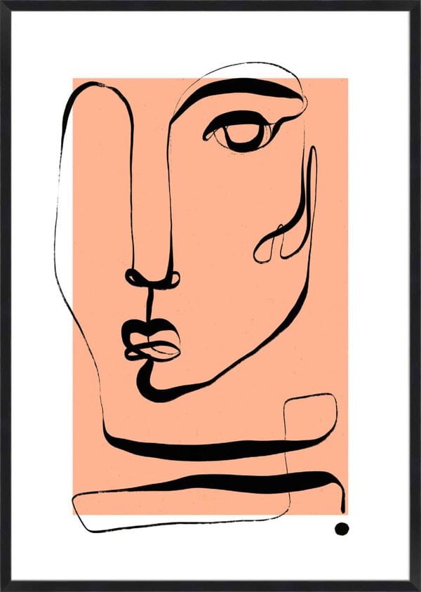 Le Visage Peach - 5cm White Border