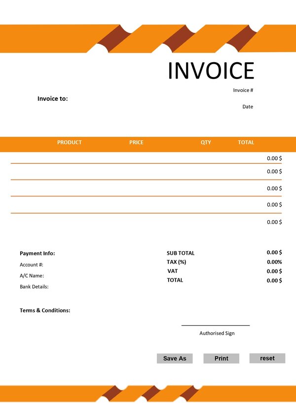 Fillable PDF Sales Invoice Template Design 13 - Fully Editable & Instant Download - Image 2