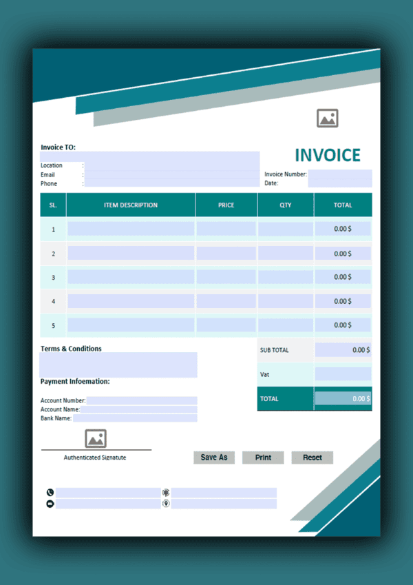 now give me same to same but design different , the topic is Fillable PDF Sales Invoice Template Design 17 - Fully Editable & Instant Download