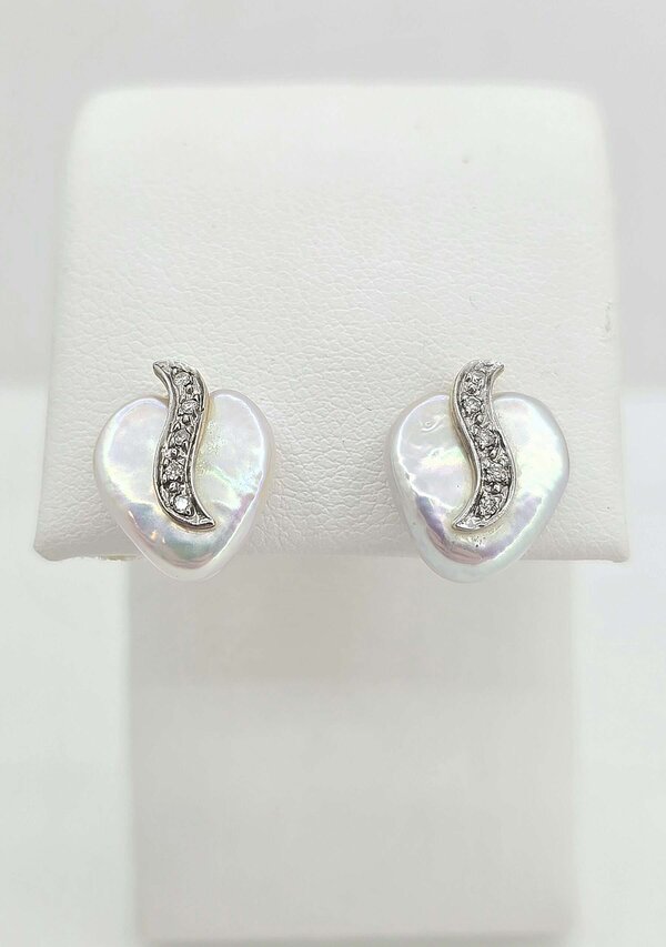 14k Mother of Pearl Earrings