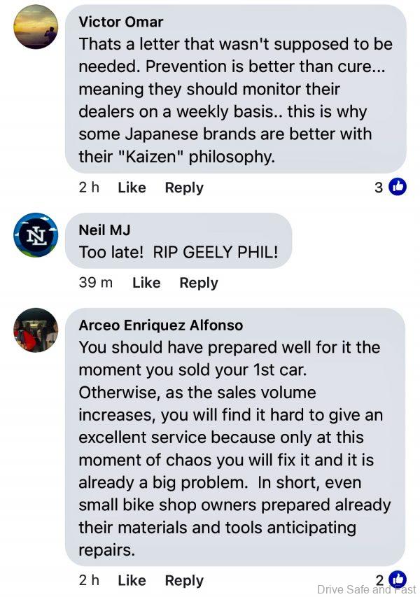 Geely social media backlash