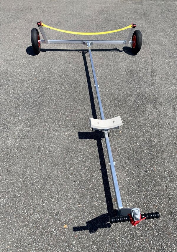 CHARIOT ALU MISE A EAU EQUIPE - DERIVEURS ENTRE 3.65 ET 3.90 M