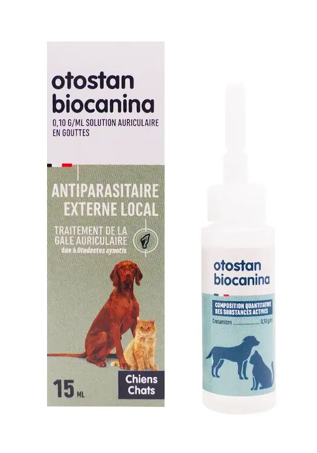 Biocanina Otostan 15mL Gale Auriculaire - Chien et Chat