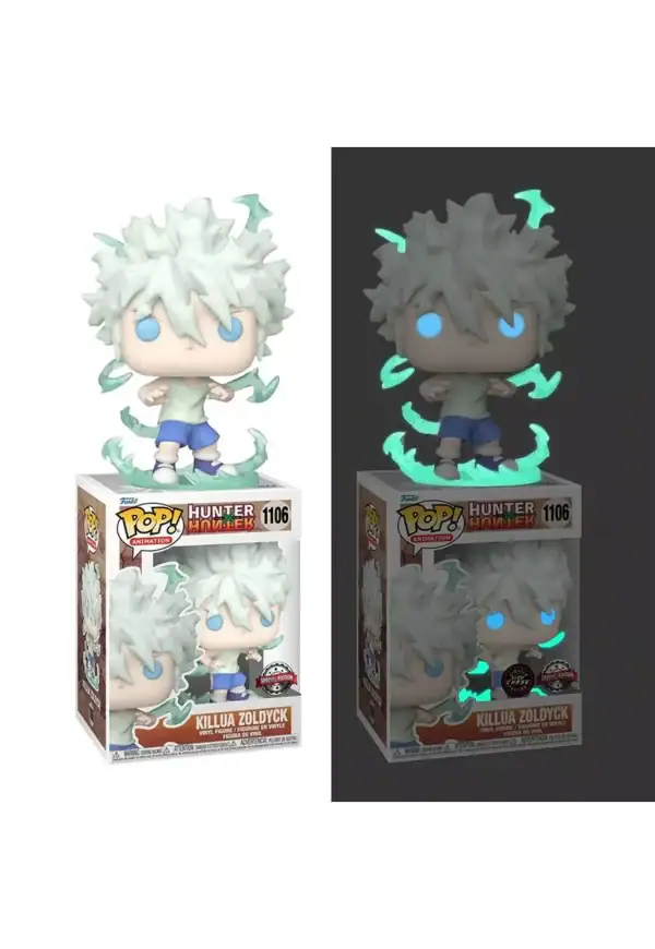Figurine Funko Pop / Killua Zoldyck N°1106 / Hunter X Hunter / Glow Chase Spécial édition