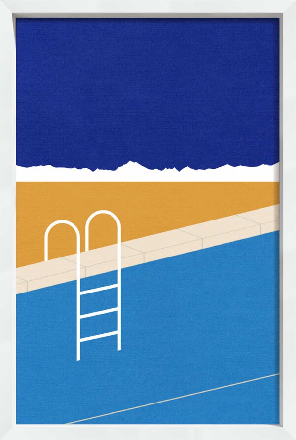 Desert Pool - Canvas on Board