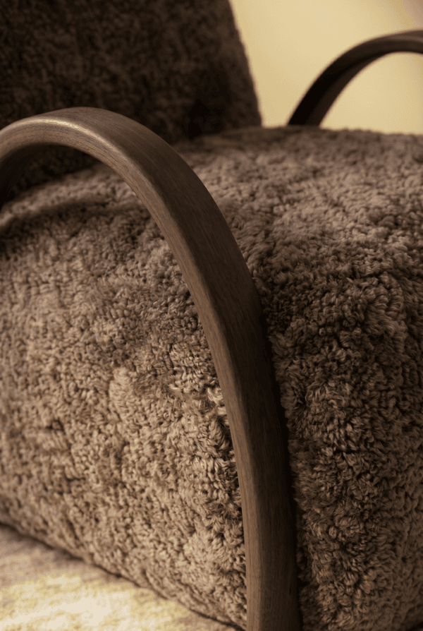 Luxury Cashmere Lounge Chair