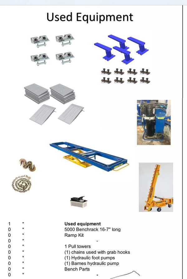CAR-O-LINER FRAME MACHINE USED