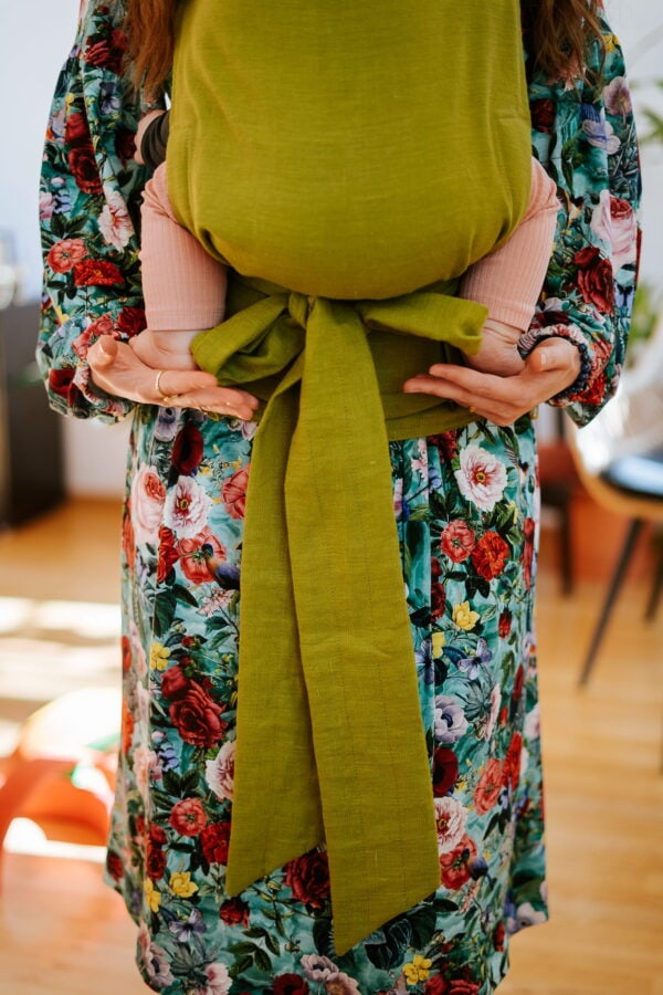 KAVKA handy - lime linen | nosidło hybrydowe, regulowane