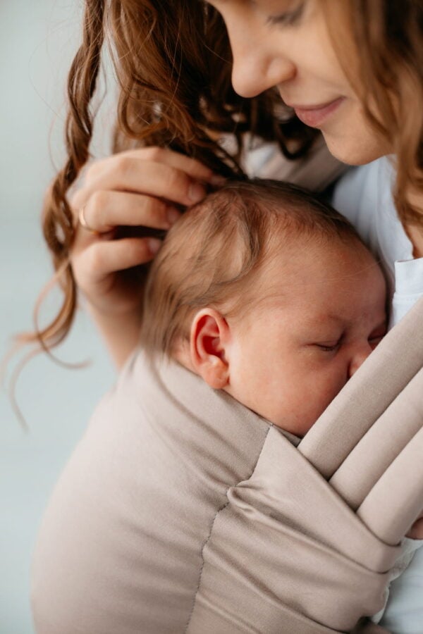 KAVKA nest - beige cotton | nosidło regulowane