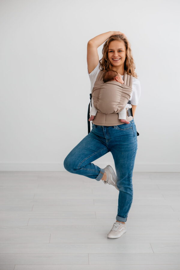 KAVKA nest - beige cotton | nosidło regulowane