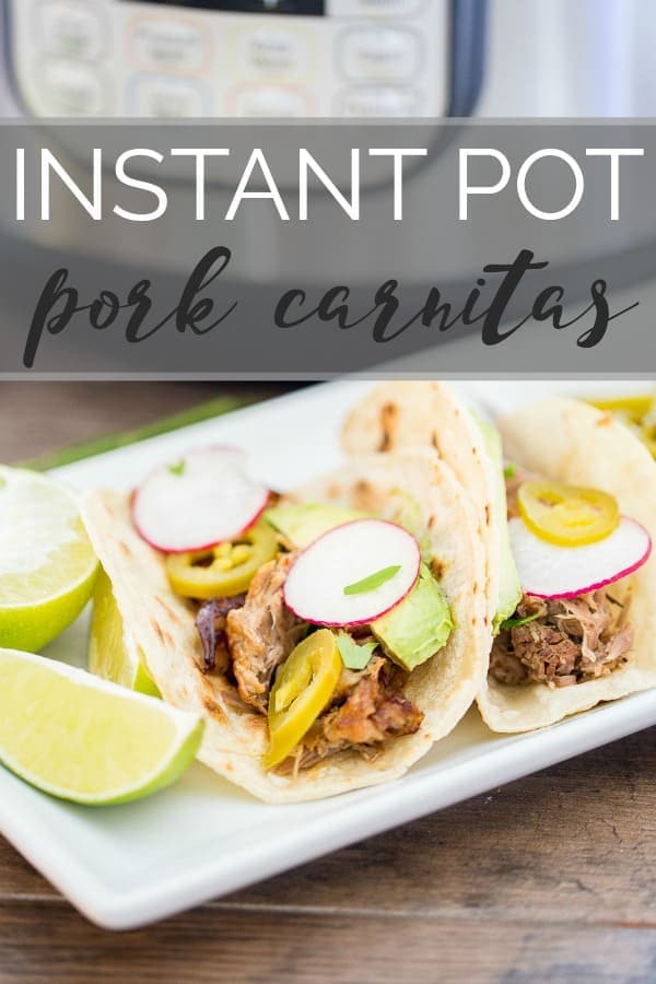 instant pot pork carnitas tacos