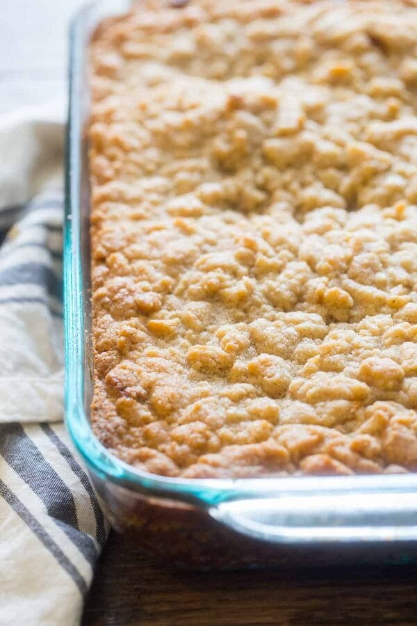 Pumpkin Coffee Cake fresh from the oven