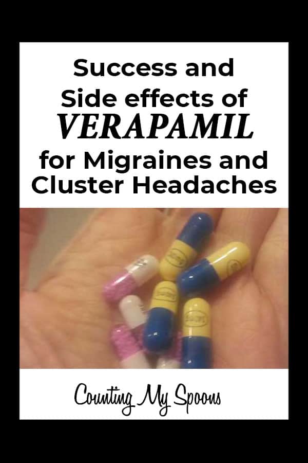 Success and side effects of taking verapamil for migraines and cluster headaches