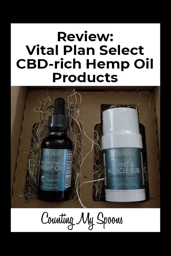 Review: Vital Plan Select CBD-rich hemp oil products