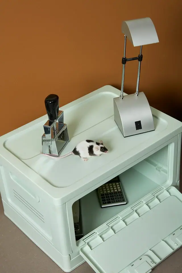 Caja almacenaje apilable pequeña, menta - Imagen 10