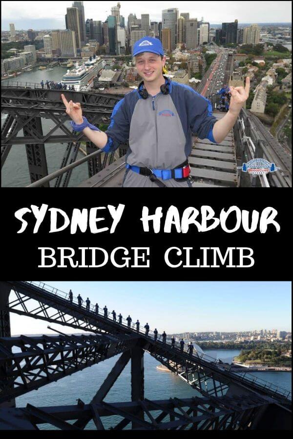 Pinterest image of Sydney Harbour Bridge Climb experience