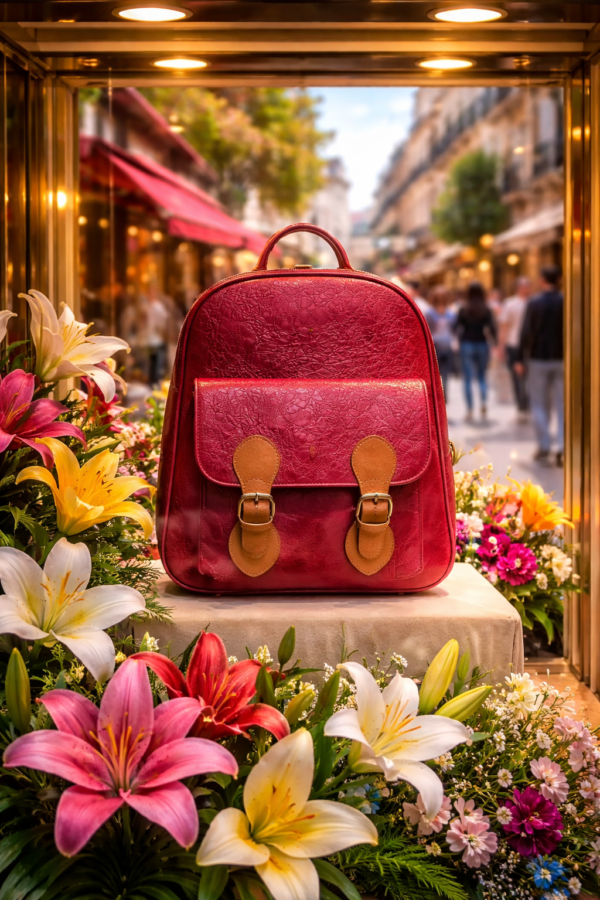 Mochila Capri de Piel Cincelada Premium