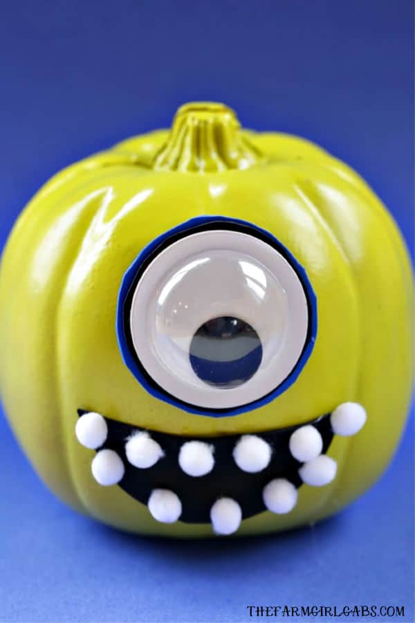 Monsters Inc. Mike Wazowski Pumpkin - The Farm Girl Gabs®