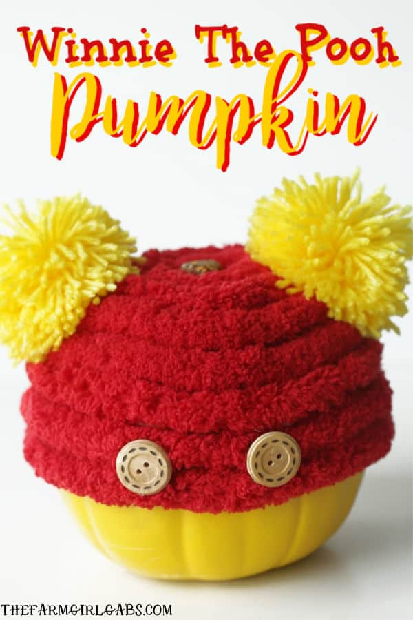 Even our favorite tubby little cubby deserves his own pumpkin. Make Your Own Winnie The Pooh Pumpkin this Halloween. #DisneyCraft #WinnieThePooh #Halloween #Pumpkin #WaltDisneyWorld