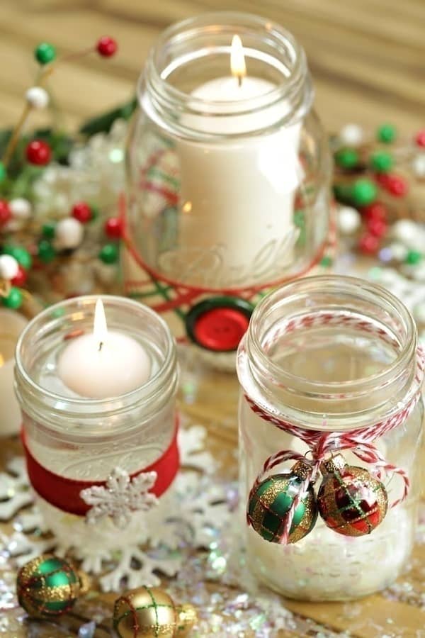 DIY Christmas Candle Ideas that Fill Magic in the Air  Christmas candle  decorations, Mason jar christmas decorations, Christmas jars