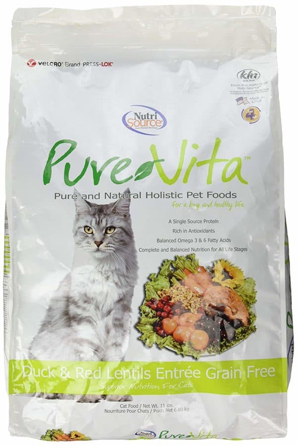 Purevita Grain Free Duck cat food_