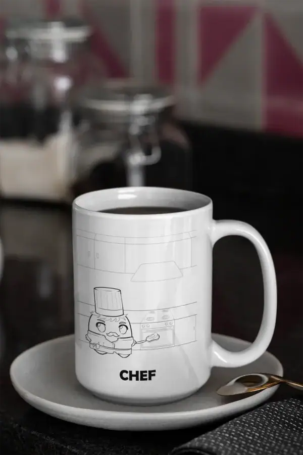 Chef coffee mug funny gift for chefs culinary professionals cooks and food lovers