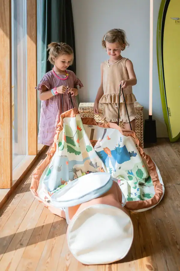 Play&go tapis de jeu & panier à jouets - zoo – Image 4